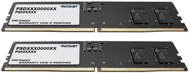 Alt view image 2 of 13 - Patriot Signature Line 32GB (2 x 16GB) 288-Pin PC RAM DDR5 4800 (PC5 38400) Desktop Memory Model PSD532G4800K