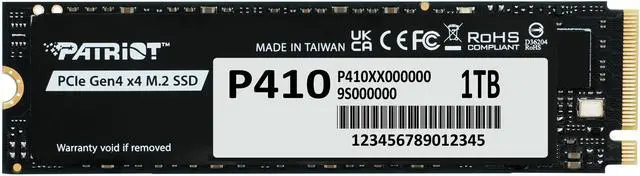 Main image of Patriot P410 M.2 2280 1TB PCI-Express 4.0 x4 P410P1TBM28H