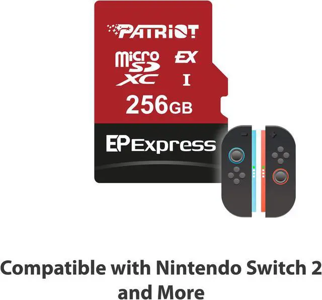 Main image of Patriot EP Series 256GB microSDXC Memory Card with Adapter Model Express