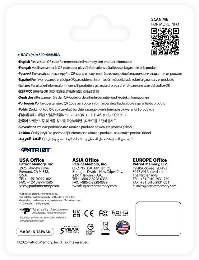 Alt view image 5 of 5 - Patriot EP Series 512GB Express microSD Memory Card Up to 800 MB/s For Nintendo Switch 2 PEF256GEPEXMCX