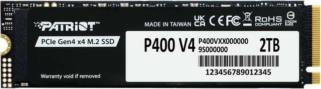 Main image of Patriot P400 V4 M.2 2280 2TB PCI-Express 4.0 x4 P400VP2TBM28H