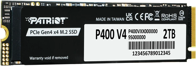 Alt view image 2 of 5 - Patriot P400 V4 M.2 2280 2TB PCI-Express 4.0 x4 P400VP2TBM28H