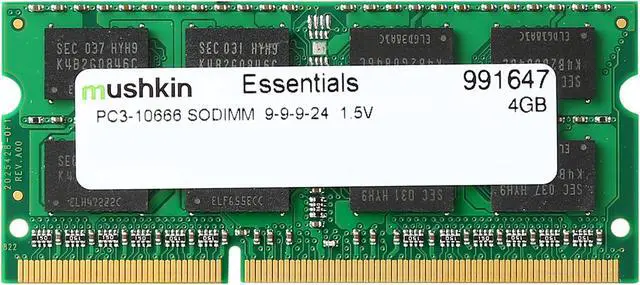 Main image of Mushkin Enhanced 4GB 204-Pin DDR3 SO-DIMM DDR3 1333 (PC3 10666) Laptop Memory Model 991647