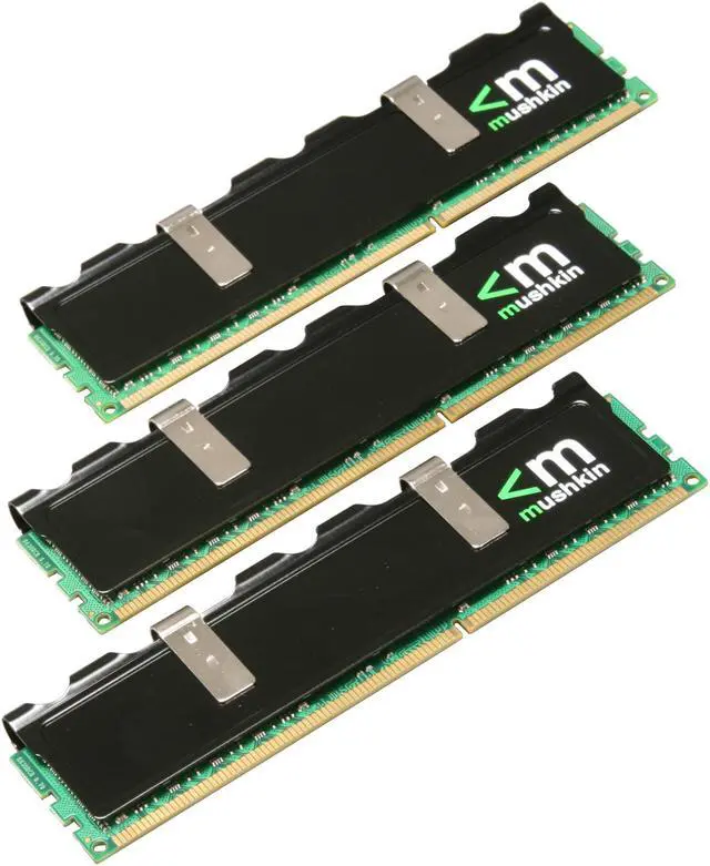 Main image of Mushkin Enhanced Blackline 6GB (3 x 2GB) DDR3 1600 (PC3 12800) Triple Channel Kit Desktop Memory Model 998681