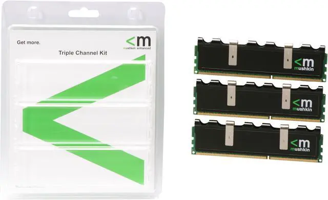 Alt view image 3 of 3 - Mushkin Enhanced Blackline 6GB (3 x 2GB) DDR3 1600 (PC3 12800) Triple Channel Kit Desktop Memory Model 998681