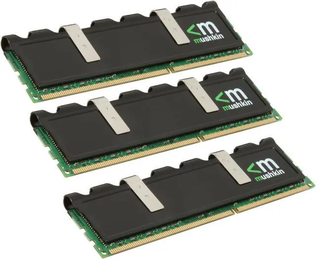 Main image of Mushkin Enhanced Blackline 6GB (3 x 2GB) DDR3 1600 (PC3 12800) Triple Channel Kit Desktop Memory Model 998679