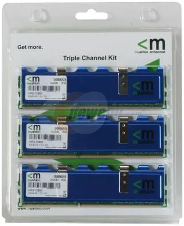 Alt view image 3 of 3 - Mushkin Enhanced Blackline 6GB (3 x 2GB) DDR3 1600 (PC3 12800) Triple Channel Kit Desktop Memory Model 998659