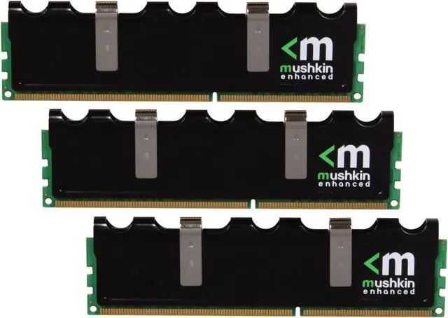Main image of Mushkin Enhanced Blackline 6GB (3 x 2GB) DDR3 1866 (PC3 15000) Triple Channel Kit Desktop Memory Model 998687