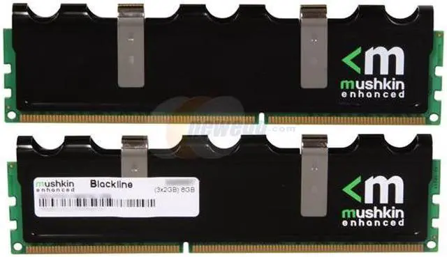 Alt view image 2 of 3 - Mushkin Enhanced Blackline 6GB (3 x 2GB) DDR3 1866 (PC3 15000) Triple Channel Kit Desktop Memory Model 998687