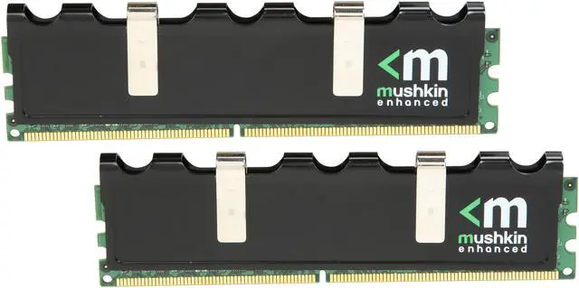 Main image of Mushkin Enhanced Blackline 2GB (2 x 1GB) DDR2 1066 (PC2 8500) Dual Channel Kit Desktop Memory Model 996684