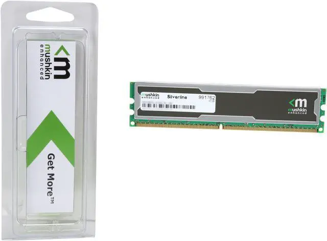 Alt view image 3 of 3 - Mushkin Enhanced Silverline 4GB DDR2 800 (PC2 6400) Desktop Memory Model 991762