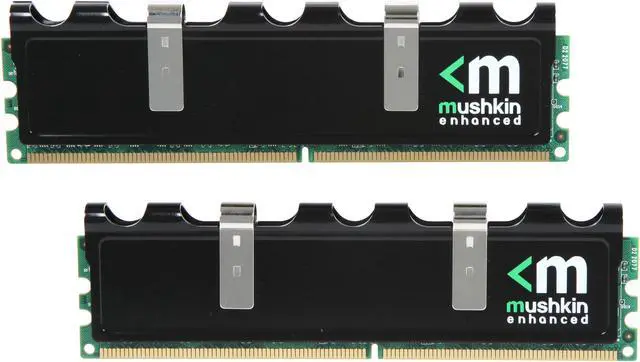 Main image of Mushkin Enhanced Blackline 4GB (2 x 2GB) DDR2 1066 (PC2 8500) Desktop Memory Model 996777