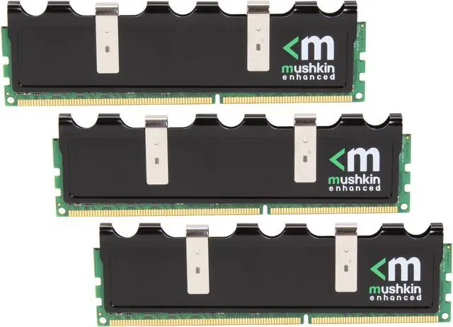 Main image of Mushkin Enhanced Blackline 6GB (3 x 2GB) DDR3 1333 (PC3 10666) Desktop Memory Model 998781