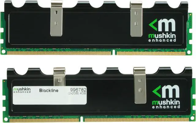 Alt view image 2 of 3 - Mushkin Enhanced Blackline 4GB (2 x 2GB) DDR3 1600 (PC3 12800) Desktop Memory Model 996782