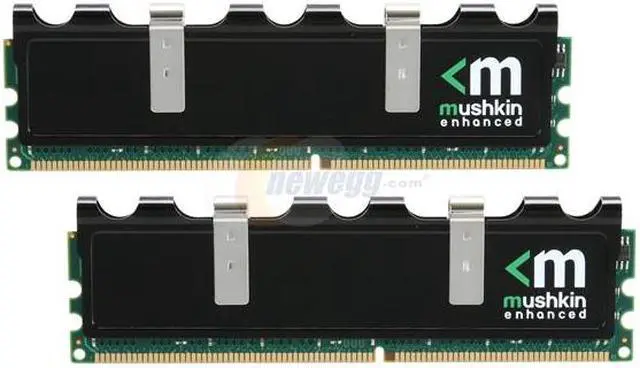 Main image of Mushkin Enhanced Blackline 2GB (2 x 1GB) DDR 400 (PC 3200) Desktop Memory Model 996429B