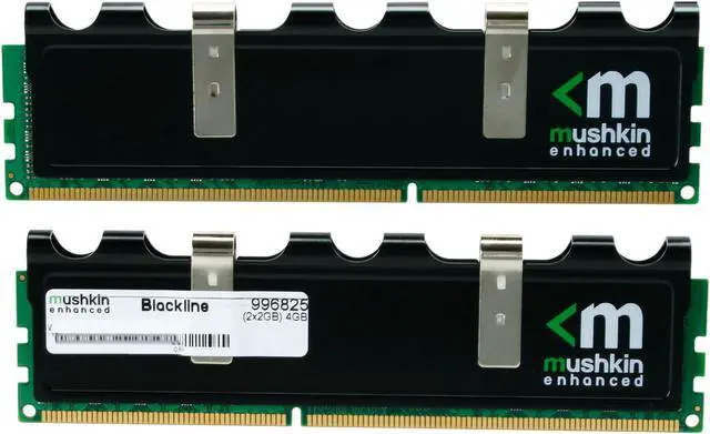 Alt view image 2 of 3 - Mushkin Enhanced Blackline 4GB (2 x 2GB) DDR3L 1600 (PC3L 12800) Desktop Memory Model 996825