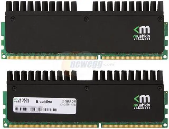 Alt view image 2 of 3 - Mushkin Enhanced Ridgeback 4GB (2 x 2GB) DDR3 1600 (PC3 12800) Desktop Memory Model 996826