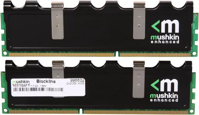 Alt view image 3 of 3 - Mushkin Enhanced Blackline 4GB (2 x 2GB) DDR3 1333 (PC3 10666) Desktop Memory Model 996832