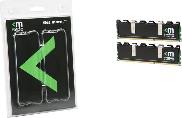 Alt view image 3 of 3 - Mushkin Enhanced Blackline 4GB (2 x 2GB) DDR3 1600 (PC3 12800) Desktop Memory Model 996778