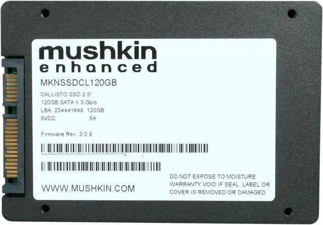 Alt view image 4 of 5 - Mushkin Enhanced Callisto 2.5" 120GB SATA II MLC Internal Solid State Drive (SSD) MKNSSDCL120GB