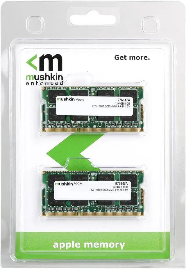 Alt view image 3 of 3 - Mushkin Enhanced 8GB (2 x 4GB) DDR3 1333 (PC3 10600) Memory for Apple Model 976647A
