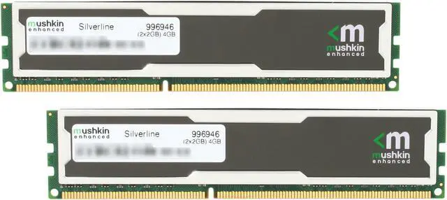 Main image of Mushkin Enhanced Silverline 4GB (2 x 2GB) DDR3 1600 (PC3 12800) Desktop Memory Model 996946