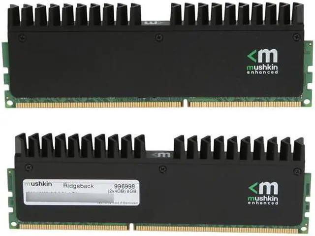 Alt view image 2 of 3 - Mushkin Enhanced Ridgeback 8GB (2 x 4GB) DDR3 1600 (PC3 12800) Desktop Memory Model 996998