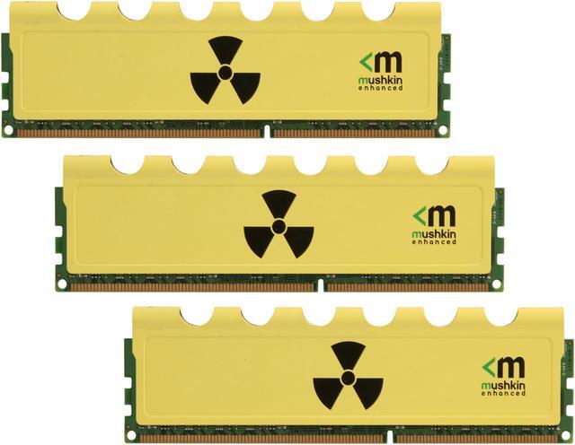 Main image of Mushkin Enhanced Radioactive 12GB (3 x 4GB) DDR3 1600 (PC3 12800) Desktop Memory Model 999005