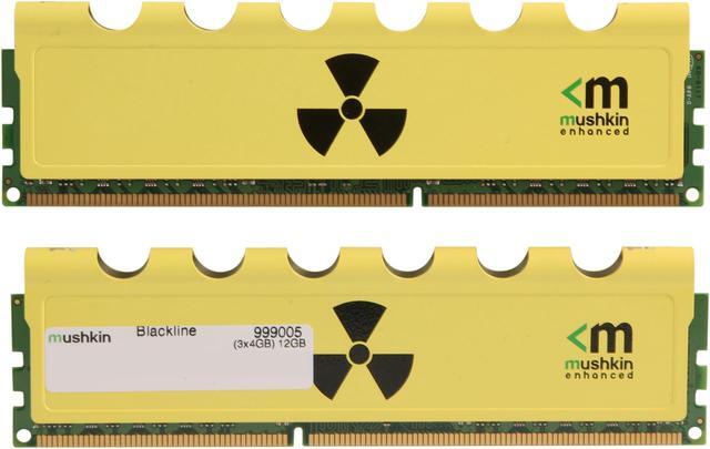 Alt view image 2 of 3 - Mushkin Enhanced Radioactive 12GB (3 x 4GB) DDR3 1600 (PC3 12800) Desktop Memory Model 999005