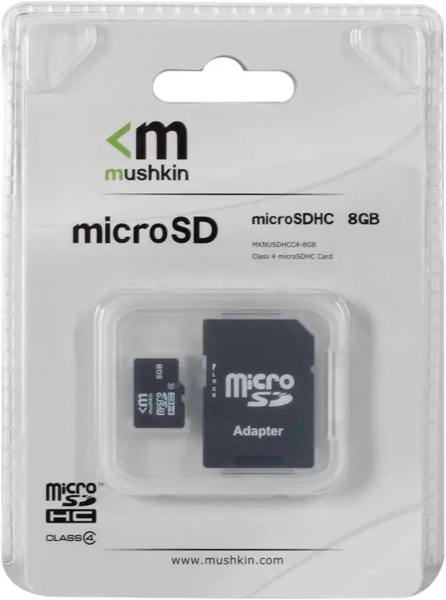 Alt view image 4 of 4 - Mushkin Enhanced 8GB microSDHC Flash Card Model MKNUSDHCC4-8GB
