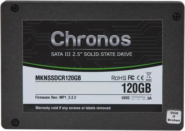 Alt view image 2 of 6 - Mushkin Enhanced Chronos 2.5" 120GB SATA III MLC Internal Solid State Drive (SSD) MKNSSDCR120GB