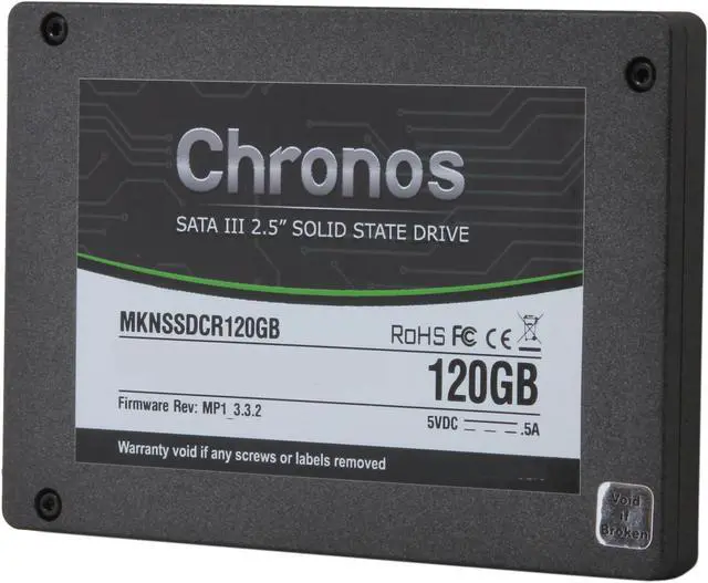 Main image of Mushkin Enhanced Chronos 2.5" 120GB SATA III MLC Internal Solid State Drive (SSD) MKNSSDCR120GB