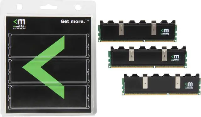 Alt view image 3 of 3 - Mushkin Enhanced Blackline 12GB (3 x 4GB) DDR3 1600 (PC3 12800) Desktop Memory Model 999010
