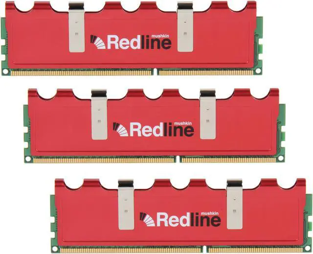 Main image of Mushkin Enhanced Redline 6GB (3 x 2GB) DDR3 1600 (PC3 12800) Desktop Memory Model 999013