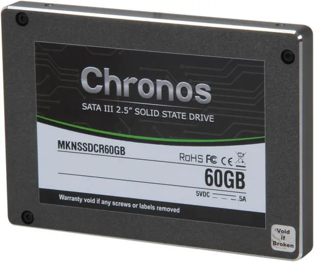 Alt view image 2 of 6 - Mushkin Enhanced Chronos 2.5" 60GB SATA III Asynchronous MLC Internal Solid State Drive (SSD) MKNSSDCR60GB
