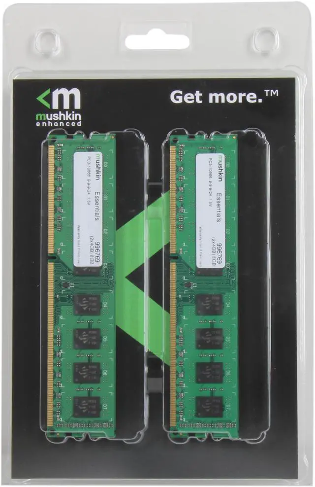 Alt view image 4 of 3 - Mushkin Enhanced Essentials 8GB (2 x 4GB) DDR3 1333 (PC3 10666) Desktop Memory Model 996769