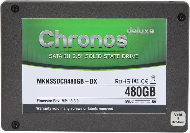 Alt view image 2 of 6 - Mushkin Enhanced Chronos 2.5" 480GB SATA III MLC Internal Solid State Drive (SSD) MKNSSDCR480GB-DX