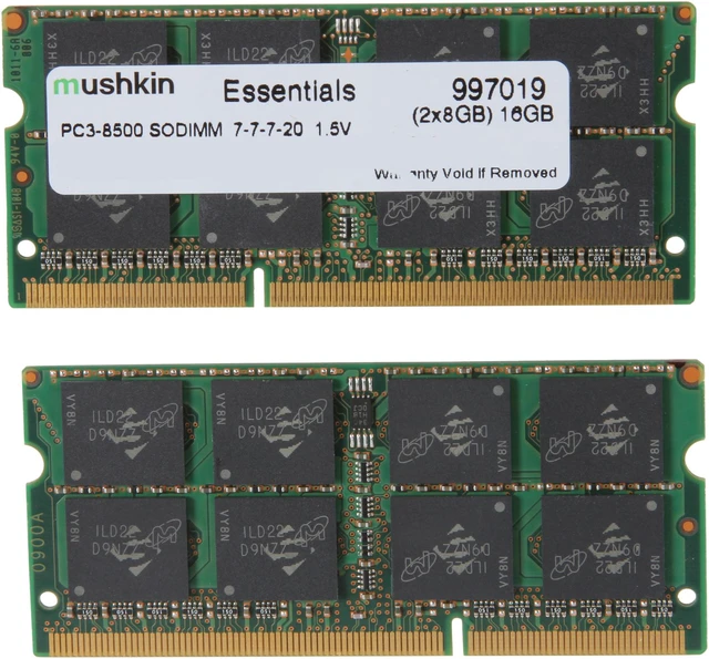 Mushkin Enhanced Essentials 16GB (2 x 8GB) 204-Pin DDR3 SO-DIMM