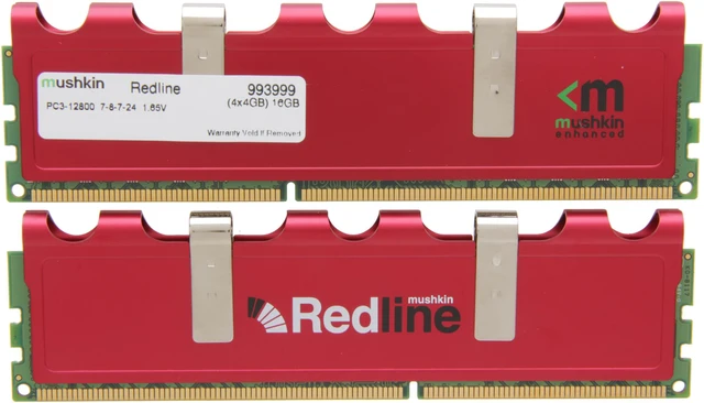 Mushkin Mushkin Enhanced Redline 16GB (4 x 4GB) DDR3 1600 (PC3 12800) Desktop ...