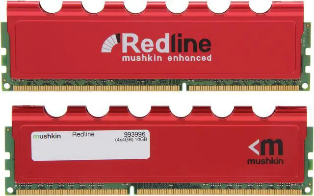 Alt view image 2 of 3 - Mushkin Enhanced Redline 16GB (4 x 4GB) DDR3 2133 (PC3 17000) Desktop Memory Model 993996