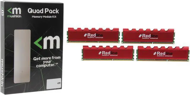 Alt view image 3 of 3 - Mushkin Enhanced Redline 16GB (4 x 4GB) DDR3 2133 (PC3 17000) Desktop Memory Model 993996