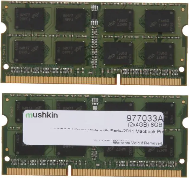 Alt view image 2 of 3 - Mushkin Enhanced 8GB (2 x 4GB) DDR3 1600 (PC3 12800) Memory for Apple Model 977033A