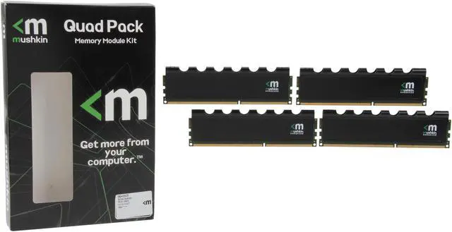 Alt view image 3 of 3 - Mushkin Enhanced Blackline 32GB (4 x 8GB) DDR3 1600 (PC3 12800) Desktop Memory Model 994055