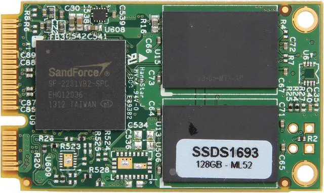 Alt view image 2 of 3 - Mushkin Enhanced Atlas Series 120GB Mini-SATA (mSATA) MLC Internal Solid State Drive (SSD) MKNSSDAT120GB-DX
