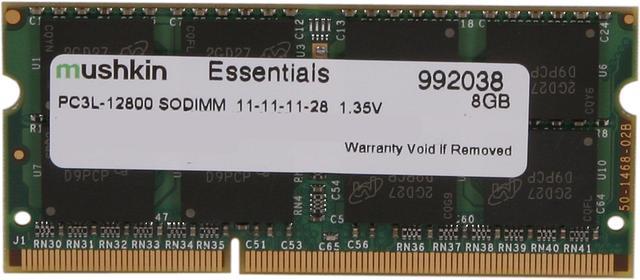 Mushkin Essentials – DDR3 Laptop DRAM – 8GB Memory Single SODIMM – 992038