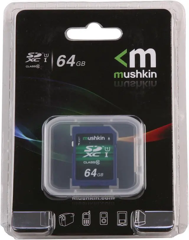 Alt view image 4 of 4 - Mushkin Enhanced 64GB Secure Digital Extended Capacity (SDXC) Flash Card Model MKNSDXCU1-64GB