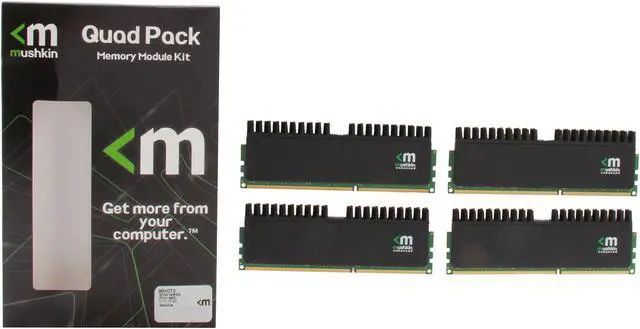 Alt view image 3 of 3 - Mushkin Enhanced Blackline 32GB (4 x 8GB) DDR3L 1866 (PC3L 14900) Desktop Memory Model 994073