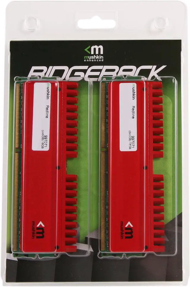 Alt view image 3 of 3 - Mushkin Enhanced Redline 16GB (2 x 8GB) DDR3 1866 (PC3 14900) Desktop Memory Model 997071