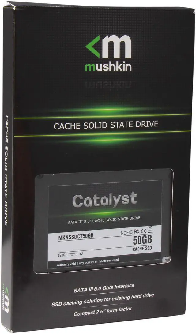 Alt view image 6 of 6 - Mushkin Enhanced Catalyst 2.5" 50GB SATA III MLC Internal Solid State Drive (SSD) MKNSSDCT50GB