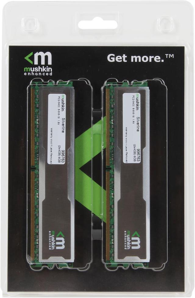 Mushkin Enhanced Silverline 8GB (2 x 4GB) DDR2 800 (PC2 6400